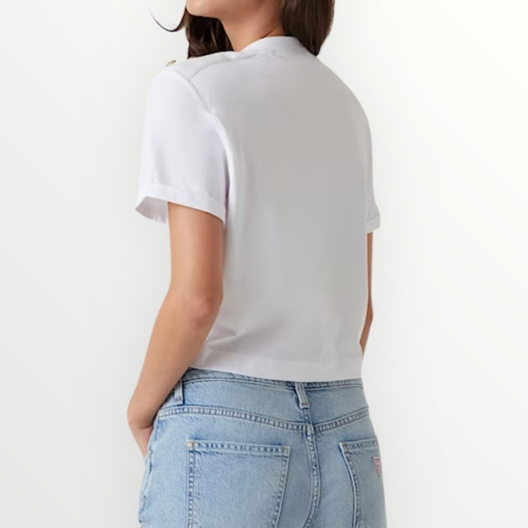 GUESS - T-SHIRT BOXY CON LOGO