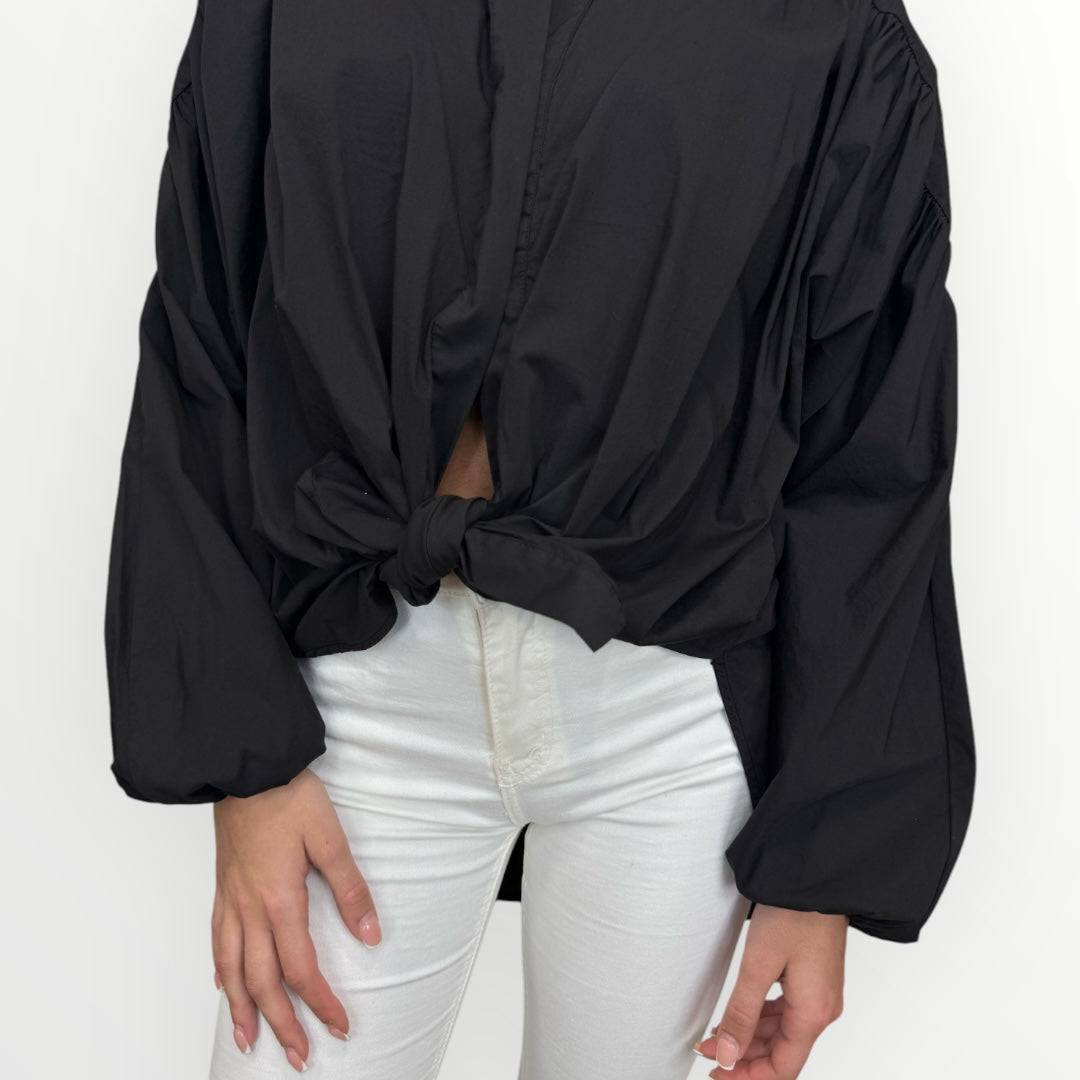 DIXIE - CAMICIA CON MANICHE A PALLONCINO