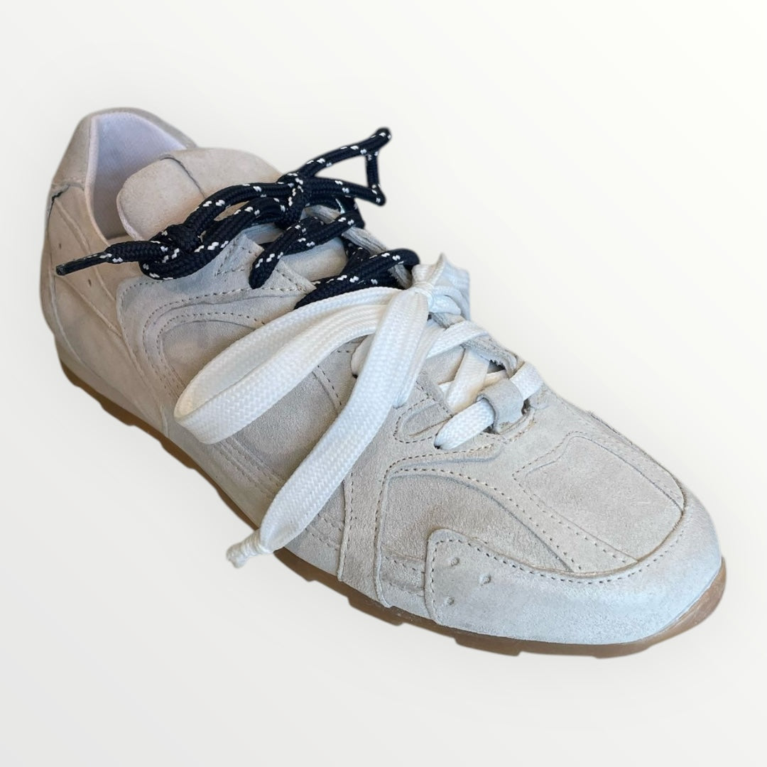 DIVINE FOLLIE - SNEAKER IN CROSTA CON LACCI BICOLOR