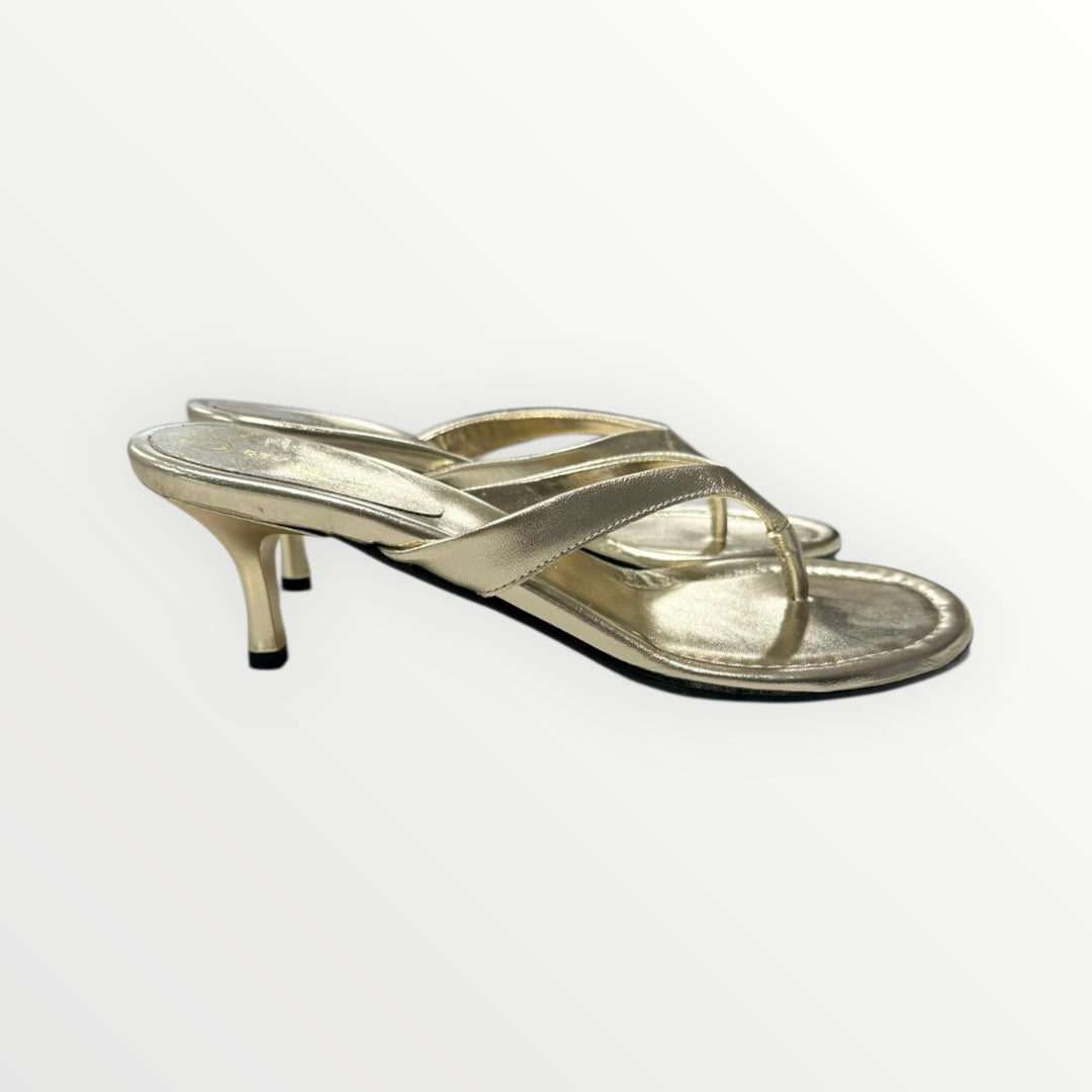 DIVINE FOLLIE - SANDALO INFRADITO CON TACCO