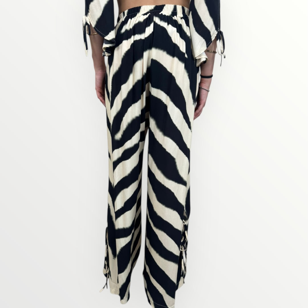 HAVEONE - PANTALONE CON LACCETTI