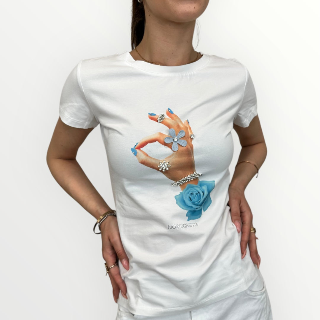NOSECRETS - T-SHIRT CON APPLICAZIONI