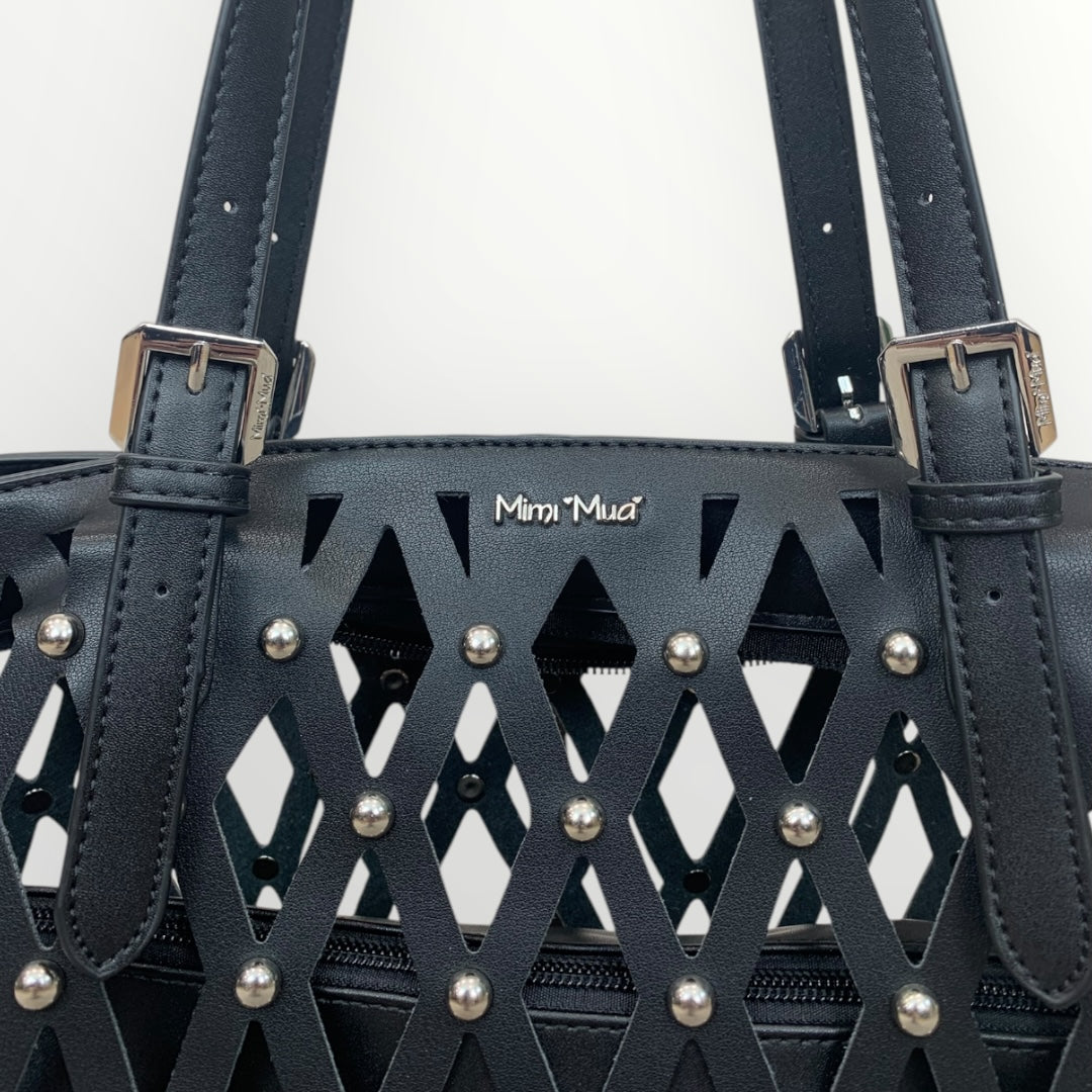 MIMI' MUA' - BORSA GRANDE TRAFORATA CON BORCHIE