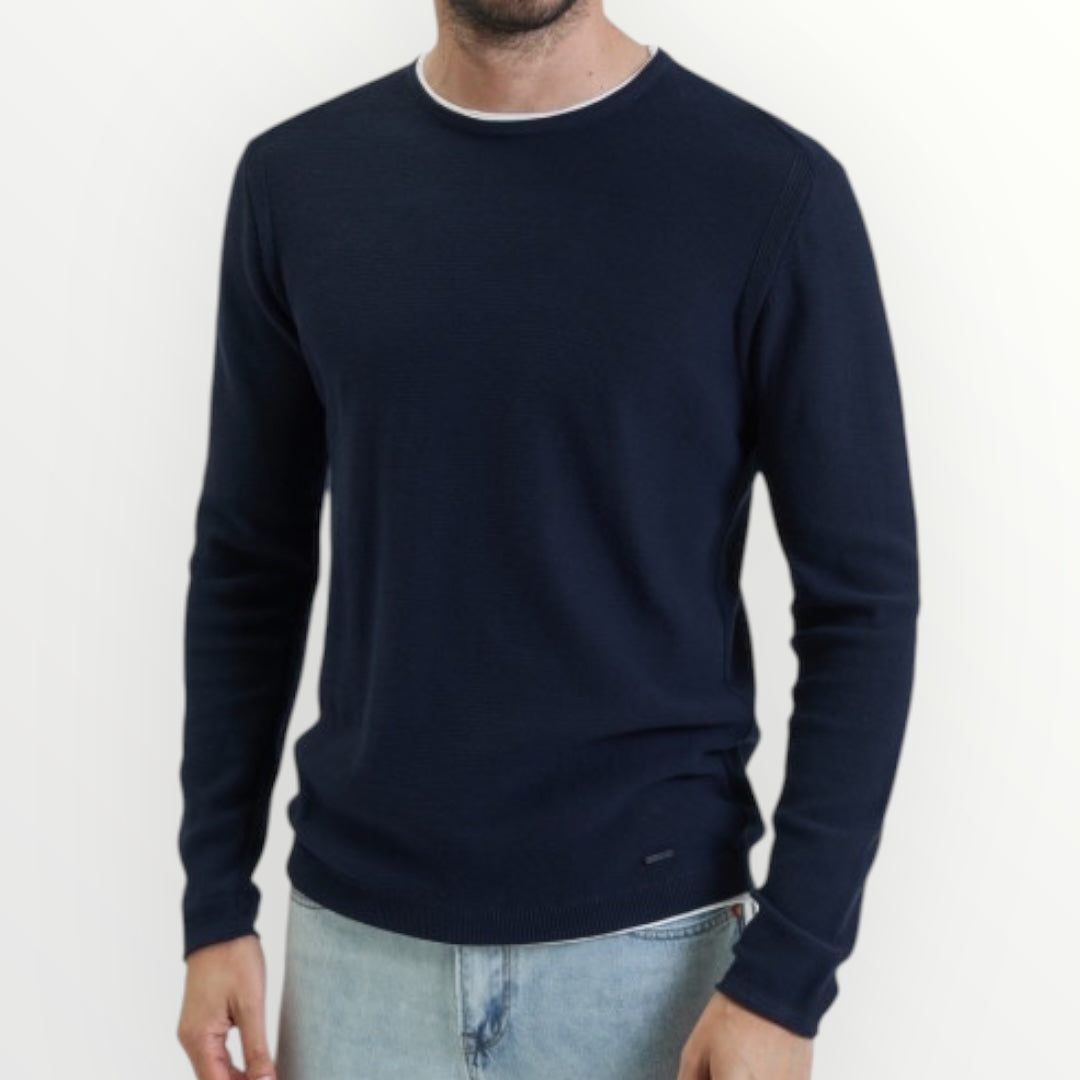 GIANNI LUPO - MAGLIA CON ORLI DOPPIATI