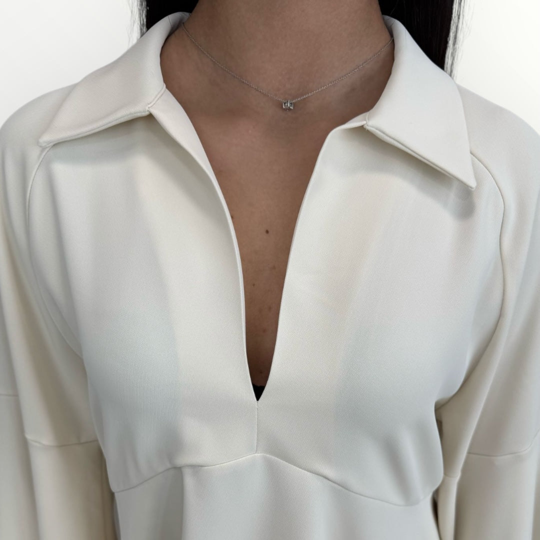 ANGELA DAVIS - BLUSA CON MANICHE AMPIE