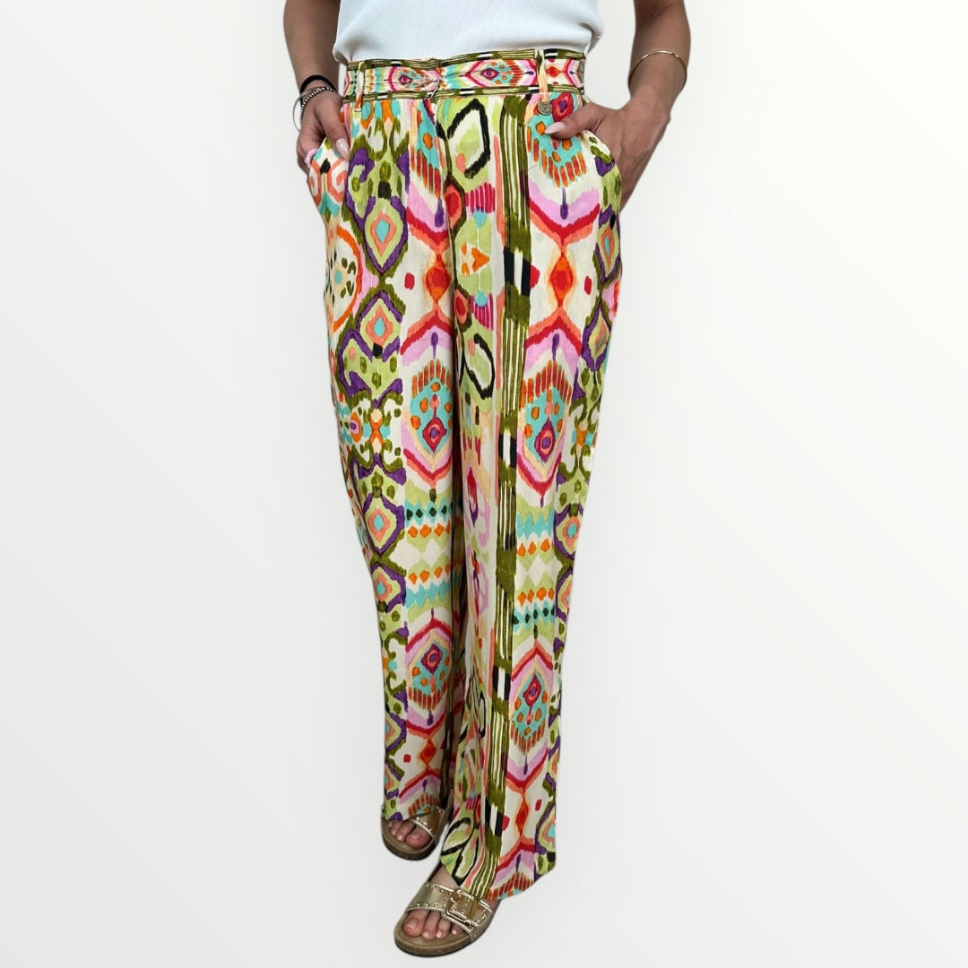 LOLA CASADEMUNT - PANTALONE A PALAZZO IN FANTASIA
