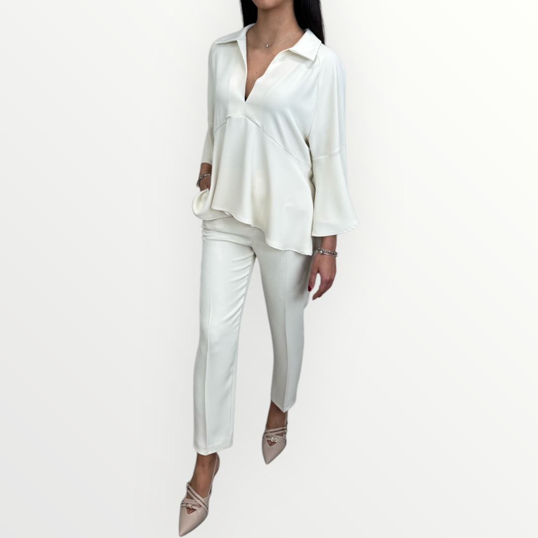 ANGELA DAVIS - BLUSA CON MANICHE AMPIE