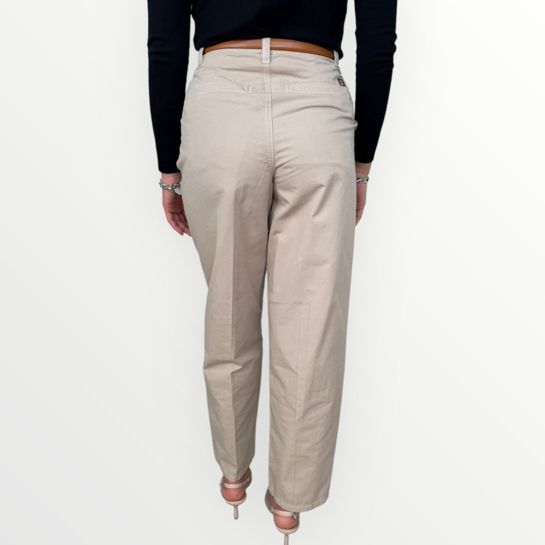 FRACOMINA - PANTALONE BAGGY CON CINTURA
