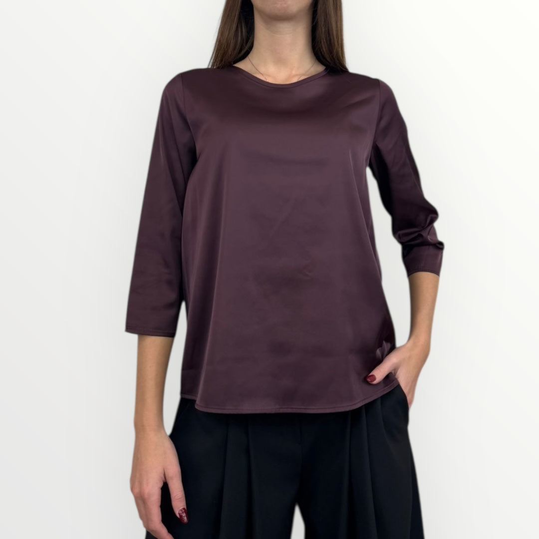 IMPERIAL - BLUSA MORBIDA A MANICHE LUNGHE