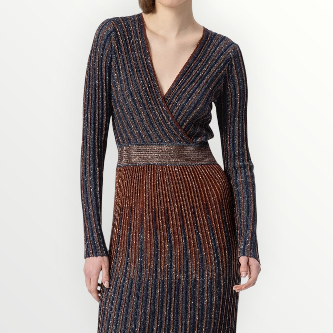 FRACOMINA - ABITO IN MAGLIA CON LANA E LUREX