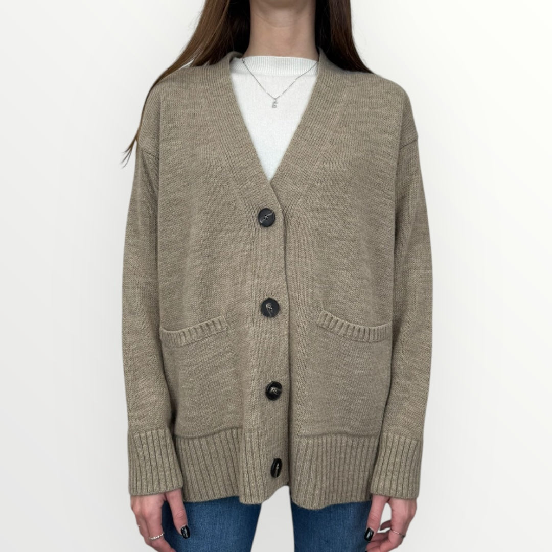 ANGELA DAVIS - CARDIGAN CON BOTTONI E TASCHE