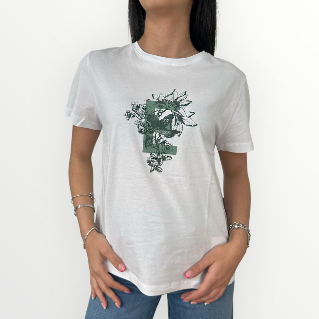 EMME MARELLA - T-SHIRT FOGLIA