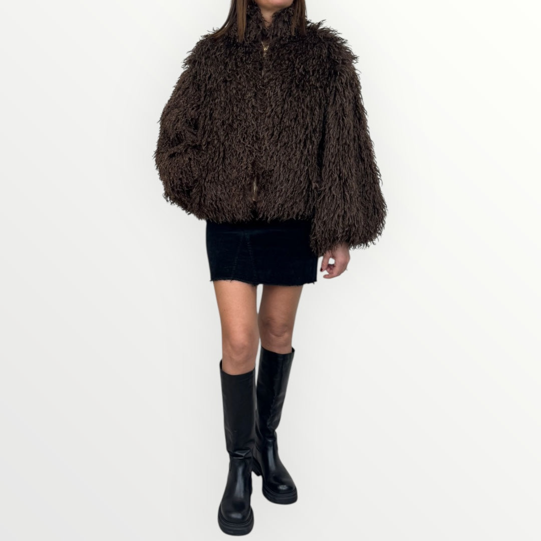 KING KONG - BOMBER MORBIDO CON CERNIERA