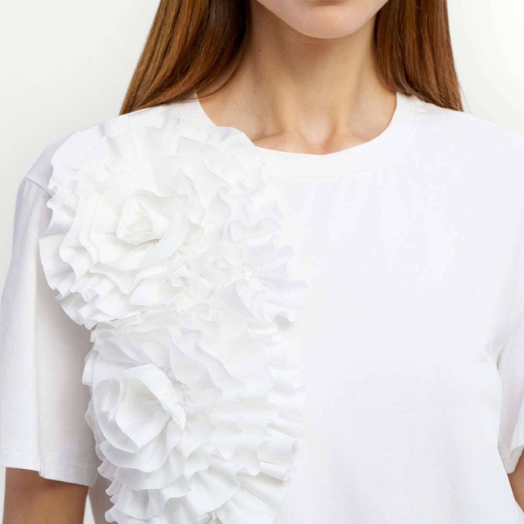 NO SECRETS - T-SHIRT CON ROSE