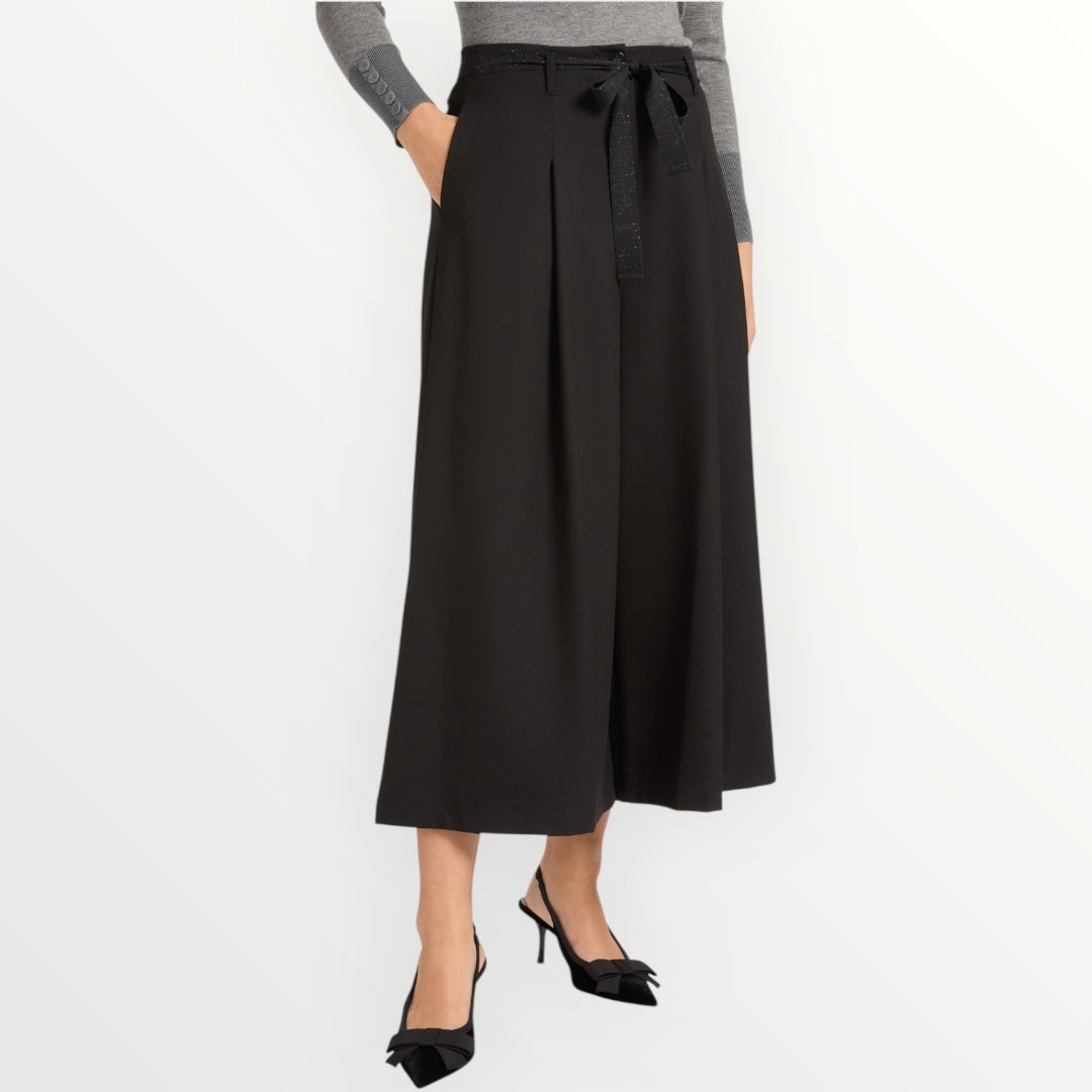 ELENA MIRO' - PANTALONE AMPIO CON CINTURA