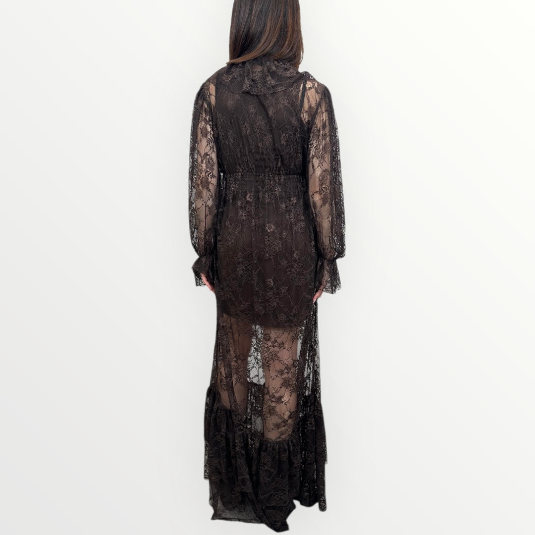 HAVEONE - ABITO LUNGO IN PIZZO