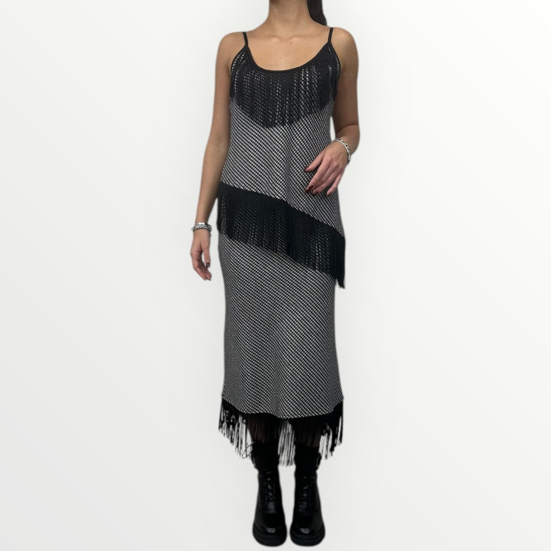 MOTEL - CANOTTA IN PIEDE DE PULE CON FRANGE