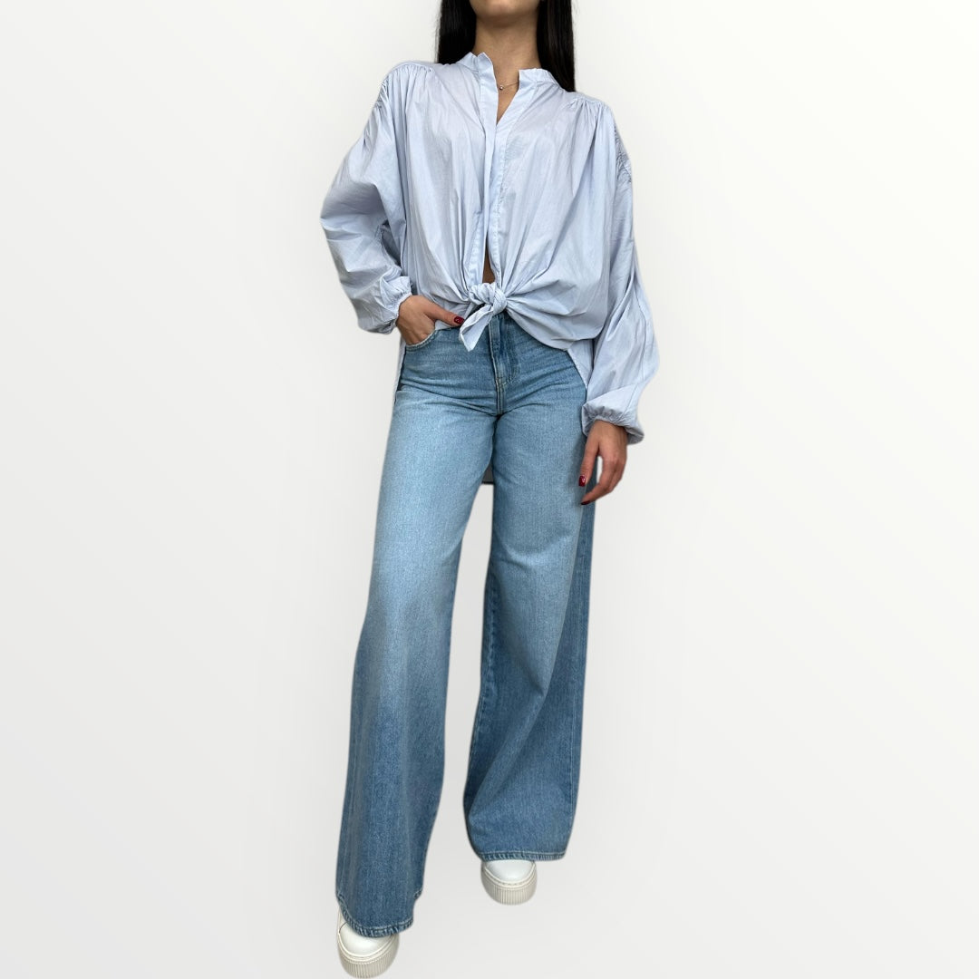 DIXIE - CAMICIA CON MANICHE A PALLONCINO