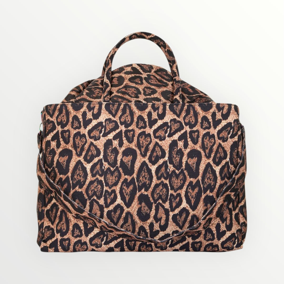 EFFEK - BORSA MARE IN CANVAS MACULATA