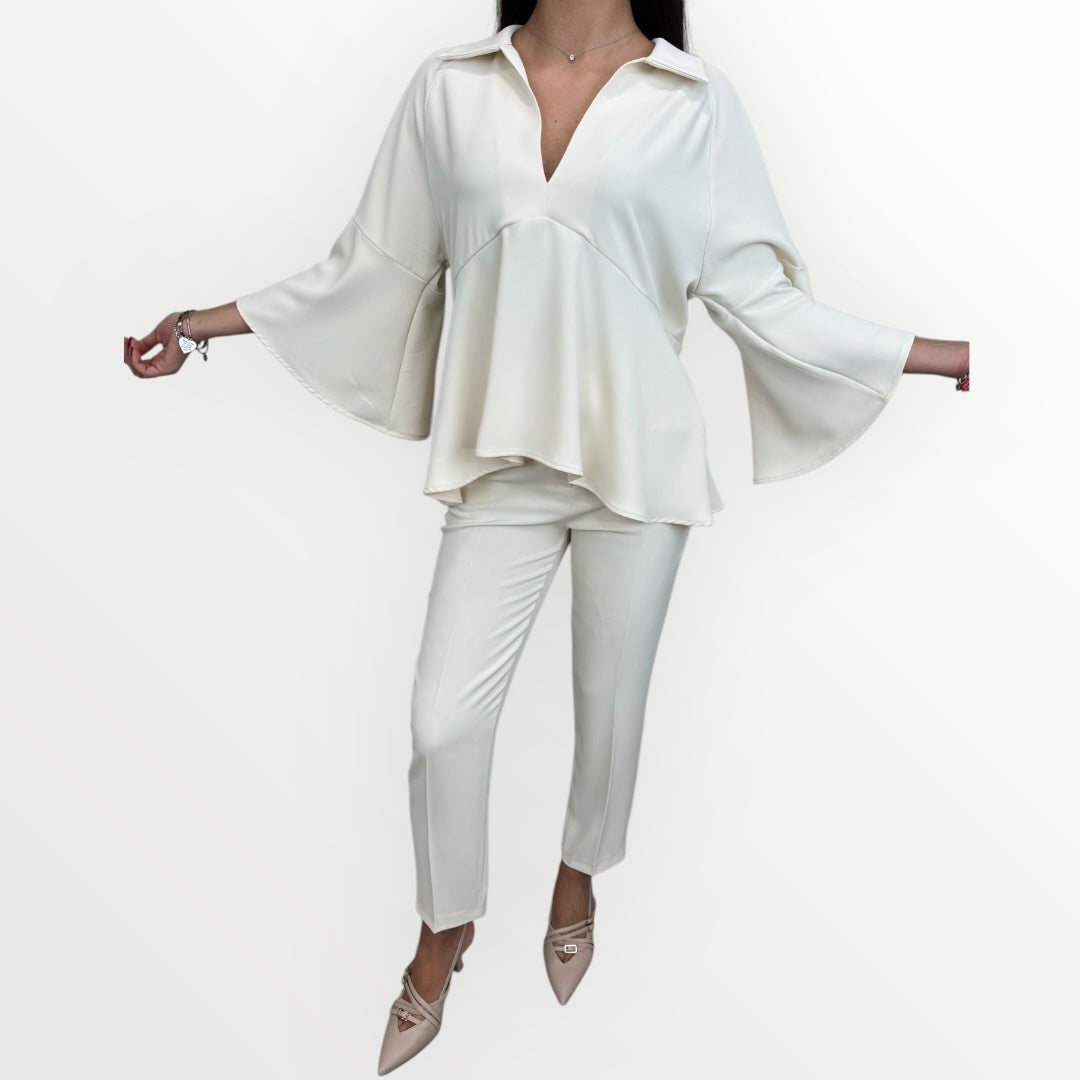 ANGELA DAVIS - BLUSA CON MANICHE AMPIE