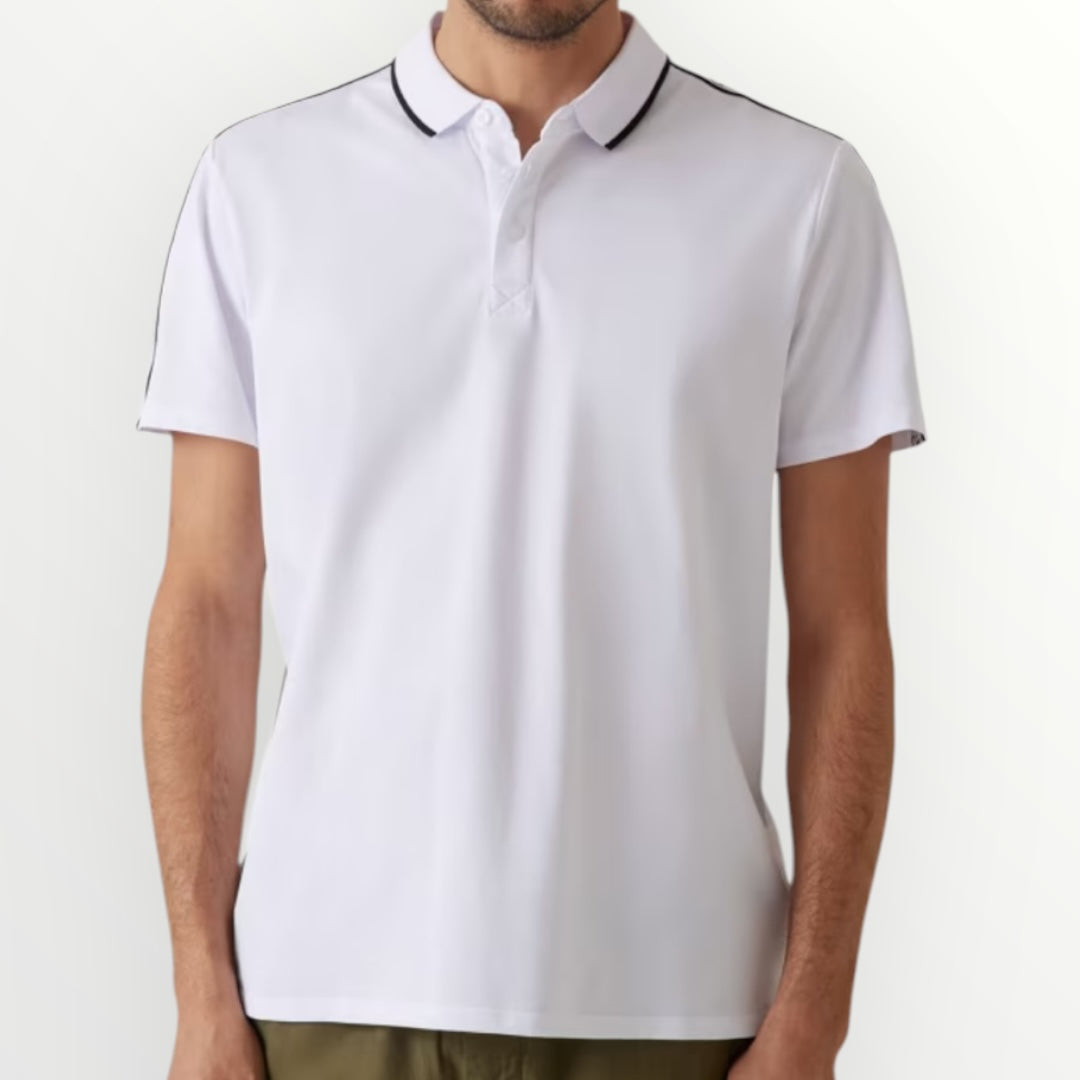 GUESS - POLO CON FINITURE A CONTRASTO