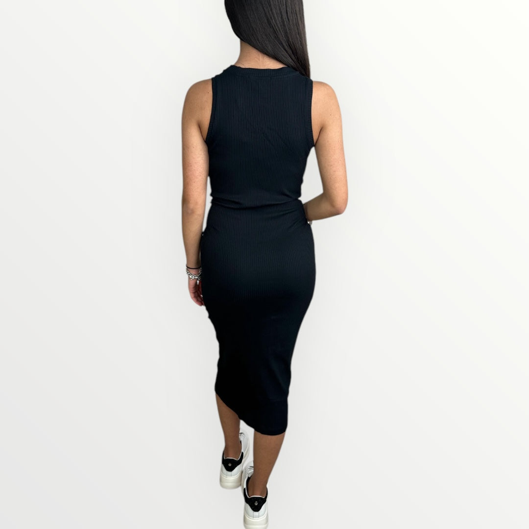 VERO MODA - ABITO LUNGO A COSTINA