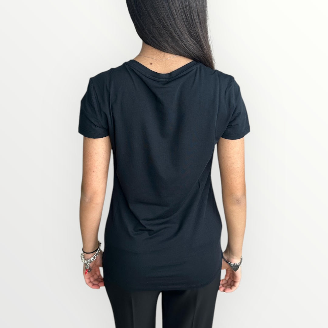 FRACOMINA - T-SHIRT CON LOGO RICAMATO