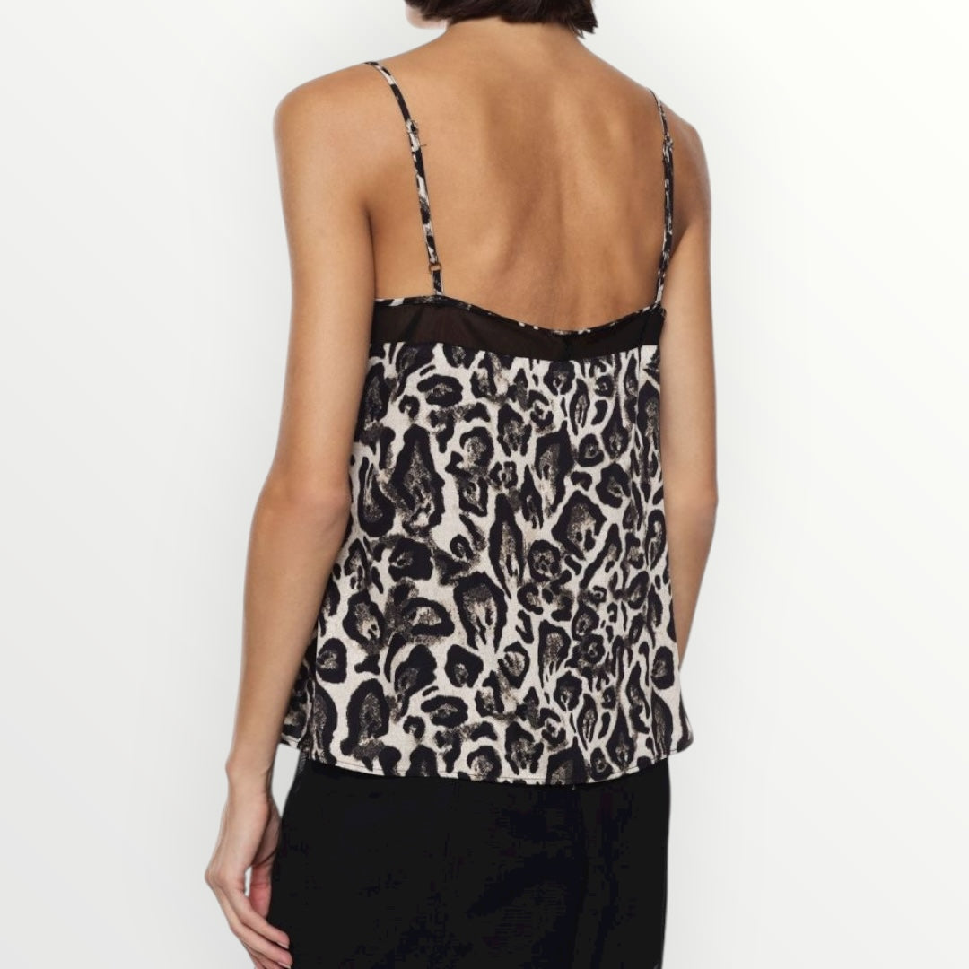 IMPERIAL - TOP A SPALLINA SOTTILE STAMPA ANIMALIER