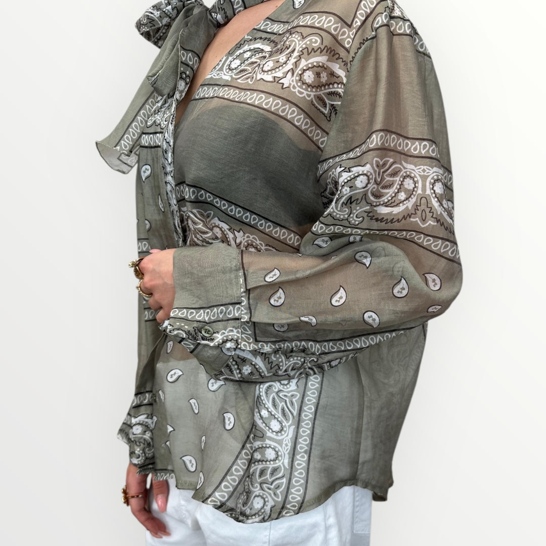 HAVEONE - CAMICIA STAMPA BANDANA