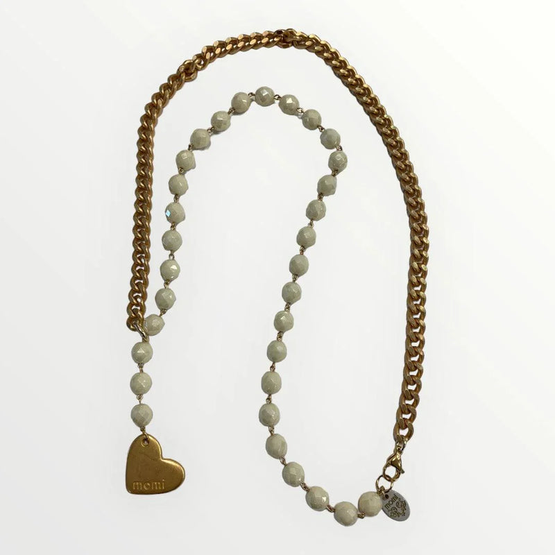 Collana da donna con catena antiscivolo con O-ring a forma di cuore Collana lunga cubana in acciaio inossidabile punk rock Gioielli Chiave con collana a Y con lariat regolabile  36