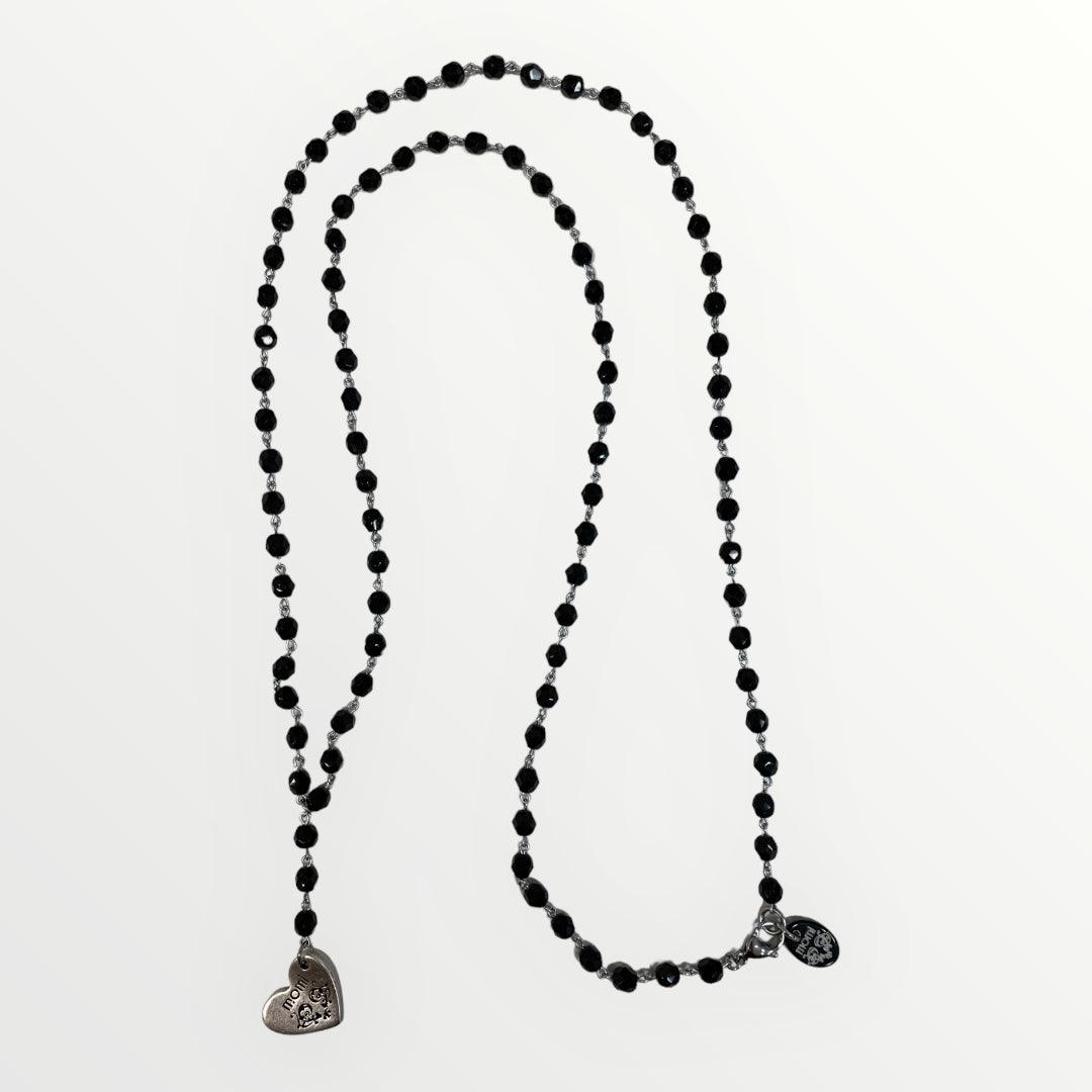 MOMI - COLLANA ROSARIO LUNGO CUORE - LOFT.73