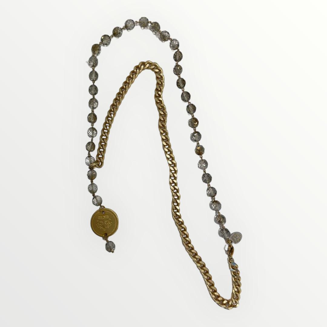MOMI - COLLANA FRANCESCA LUNGA MEDAGLIA - LOFT.73