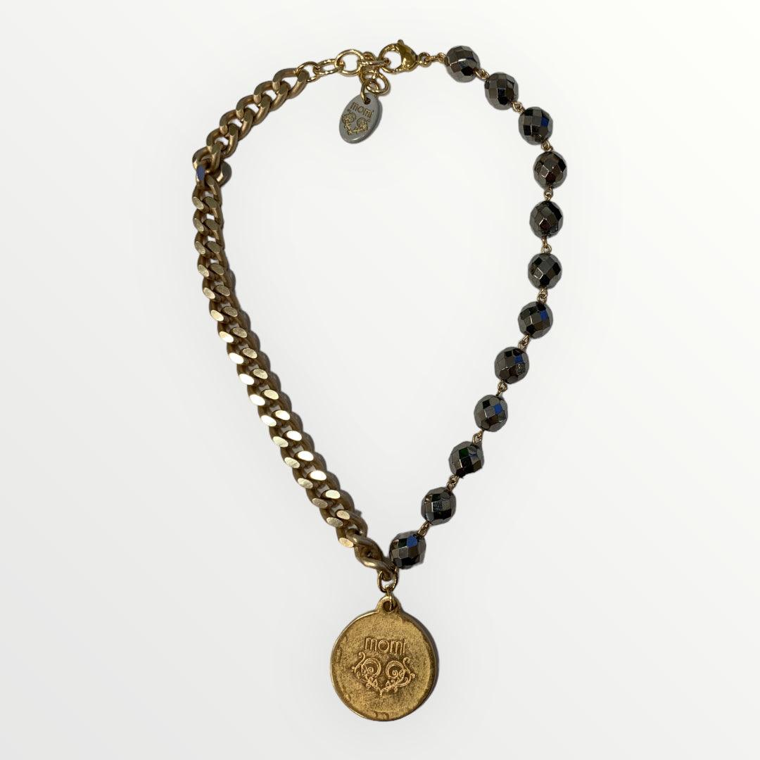 MOMI - COLLANA FRANCESCA CORTA MEDAGLIA - LOFT.73