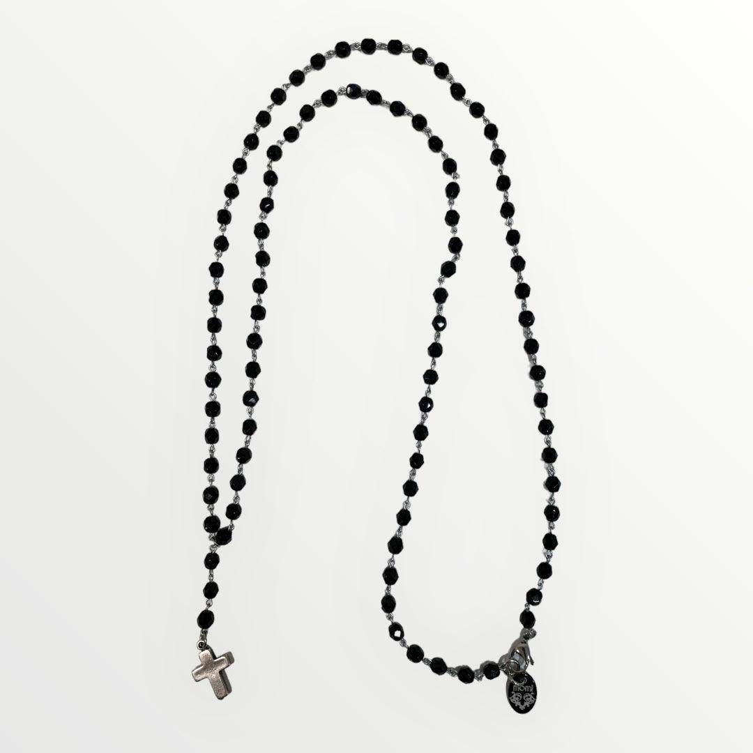 MOMI - COLLANA ROSARIO LUNGO CROCE - LOFT.73